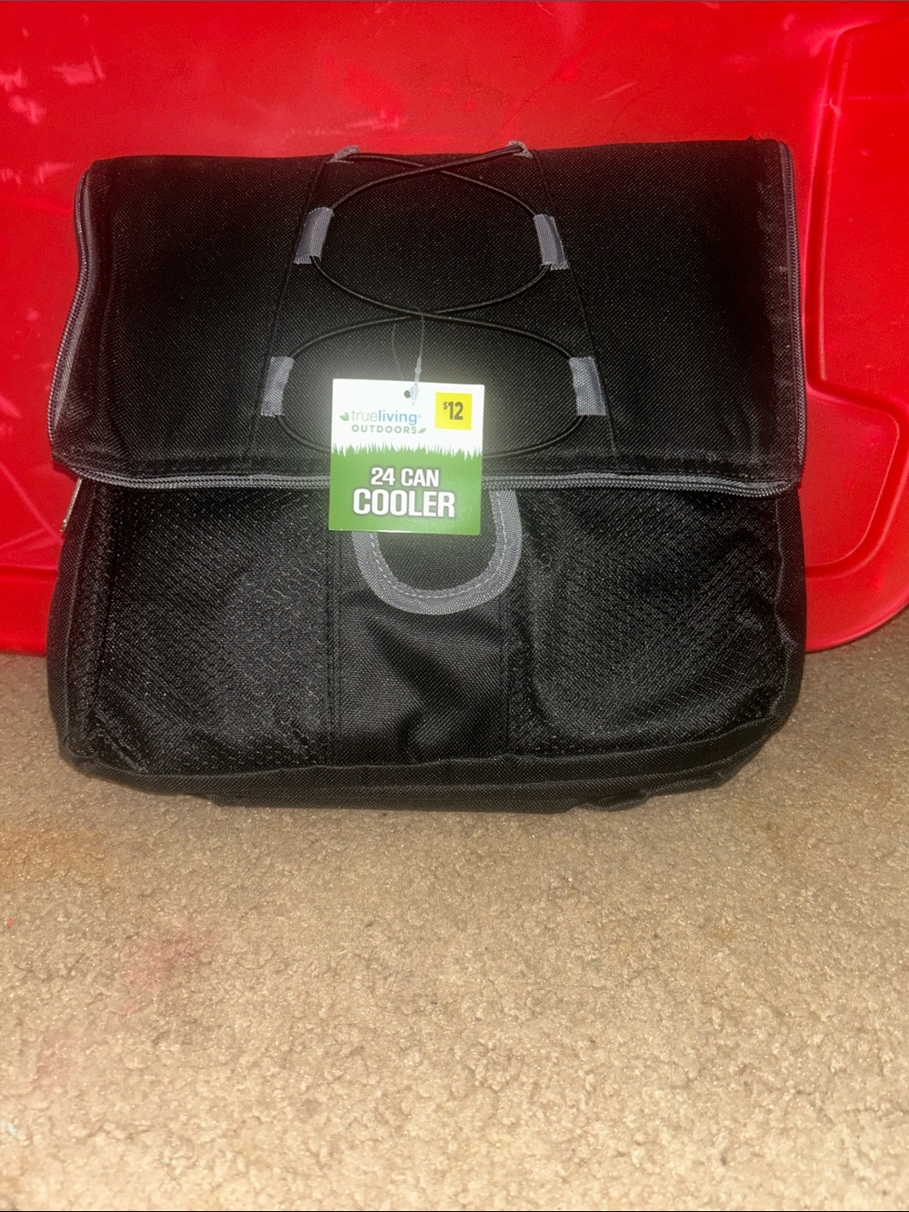 Insulated Black 24-Can Cooler Bag - Travel & Outdoor Soft Cooler